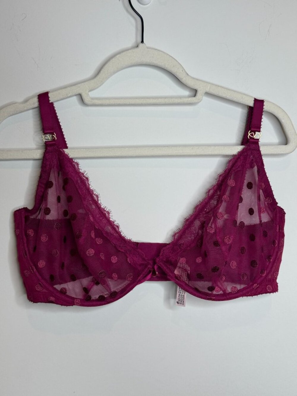 Victoria's Secret Very Sexy 38DDD Purple Low Cut Demi Bra